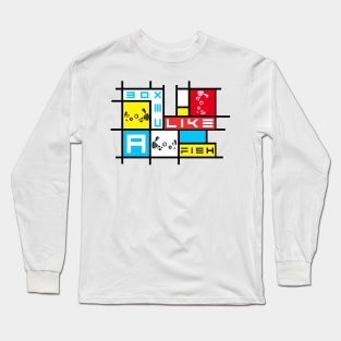 Boxed like a fish, Boxed art 2 Long Sleeve T-Shirt